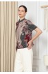 Lyne Halim Blouse Batik Dobby Janggan– Atasan Wanita Formal Modern, BLO-3430